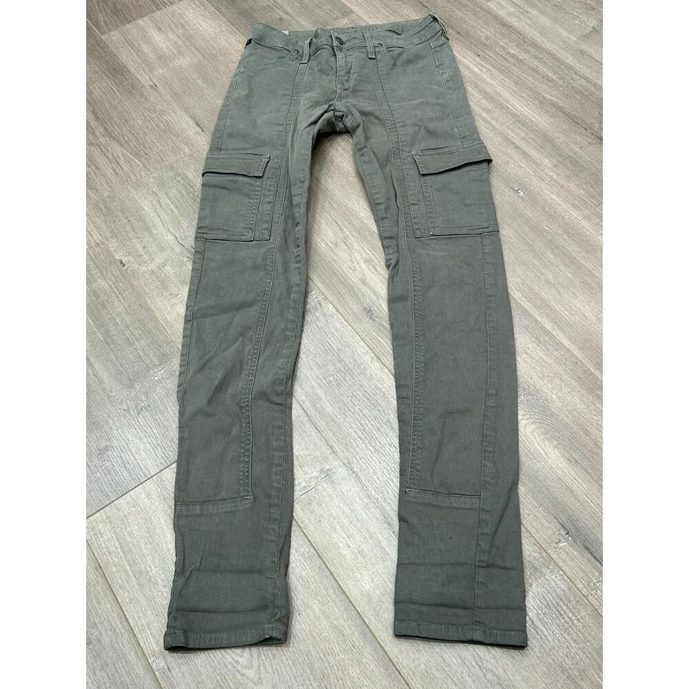 Citizens Of Humanity Olive Green Straight-Leg Cargo Pants